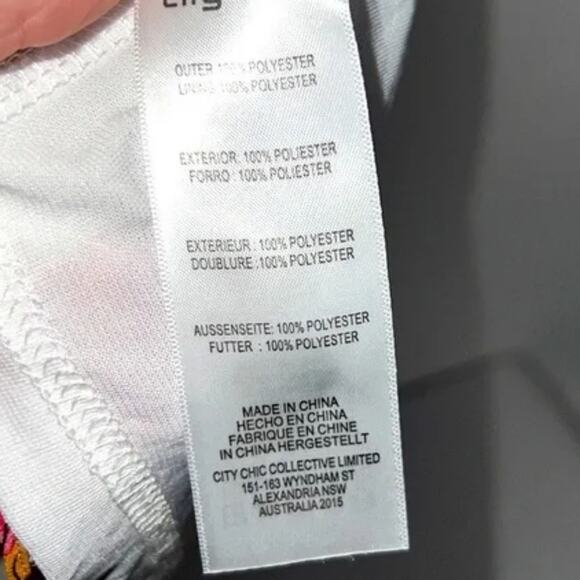 City Chic Wrap Dress Beloved Ivory floral boho size S / 16 new! - Picture 5 of 10